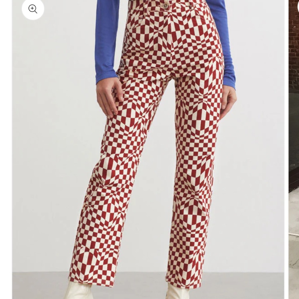 PALOMA WOOL Realmonte checkered pants jeans - Picture 4 of 4